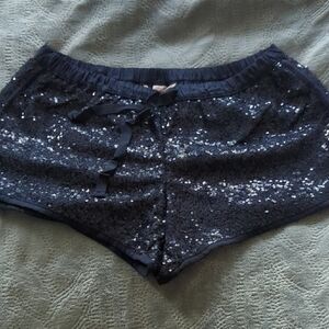 Victoria's Secret Black Sequin Shorts